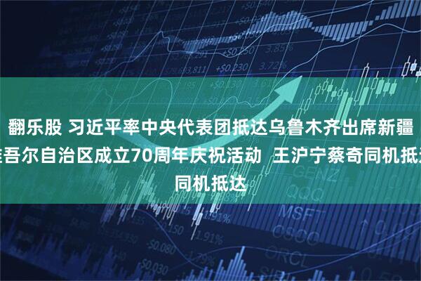 翻乐股 习近平率中央代表团抵达乌鲁木齐出席新疆维吾尔自治区成立70周年庆祝活动  王沪宁蔡奇同机抵达