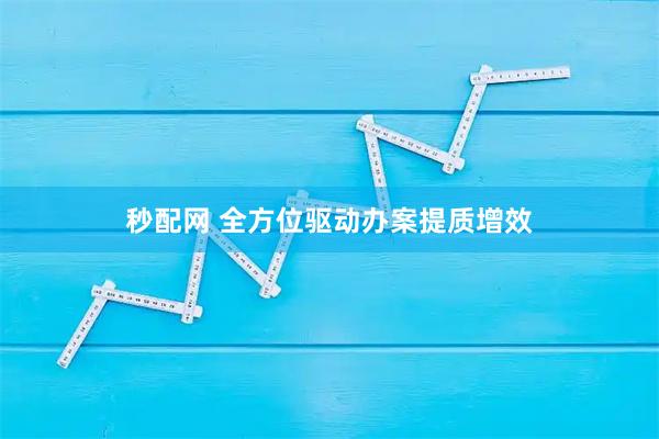 秒配网 全方位驱动办案提质增效