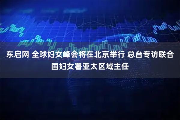 东启网 全球妇女峰会将在北京举行 总台专访联合国妇女署亚太区域主任